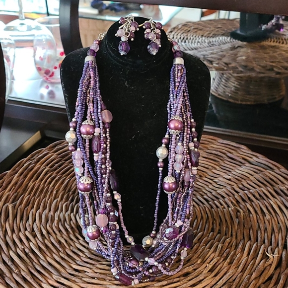 Jewelry - GORGEOUS Artisan necklace & earring set